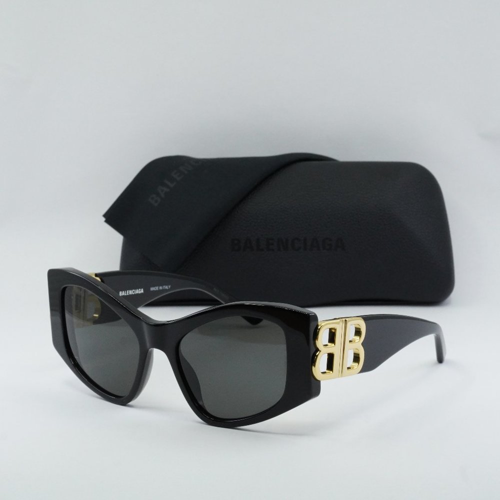 FINAL PRICE NEW BALENCIAGA BB0287S 001 BLACK GREY SUNGLASSES